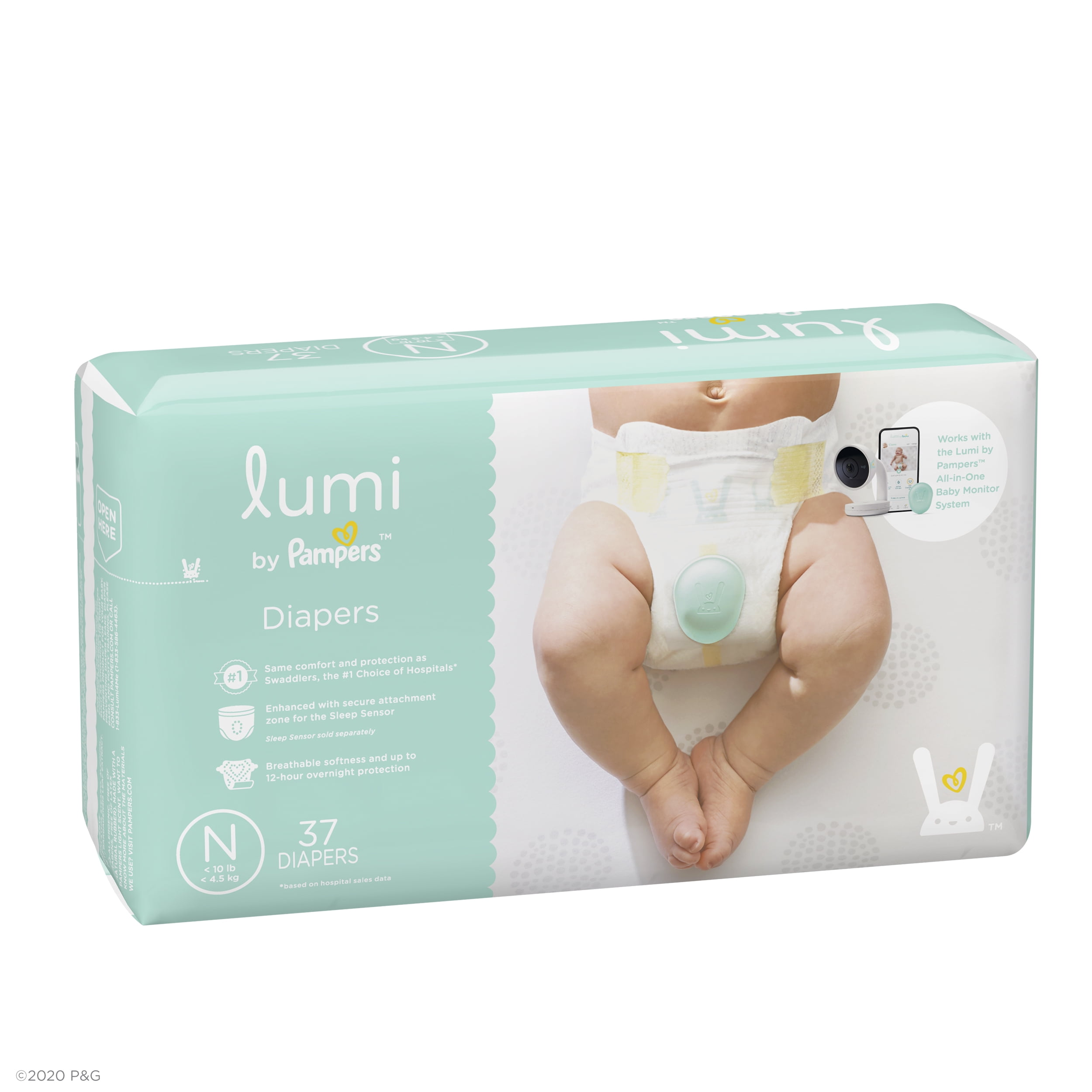 Lumi by Pampers Newborn Diapers Size Newborn 37 Count