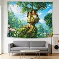 thumbnail image 4 of FLASHLUMI 80"×60" Tapestry, Decorative Wall Hanging for Bedroom Living Room Office Home Decor, 4 of 8