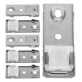 thumbnail image 2 of Shisuyan Top Connector 6Pcs 2.3x0.9x0.4In Silver for Window Treatment, 2 of 8