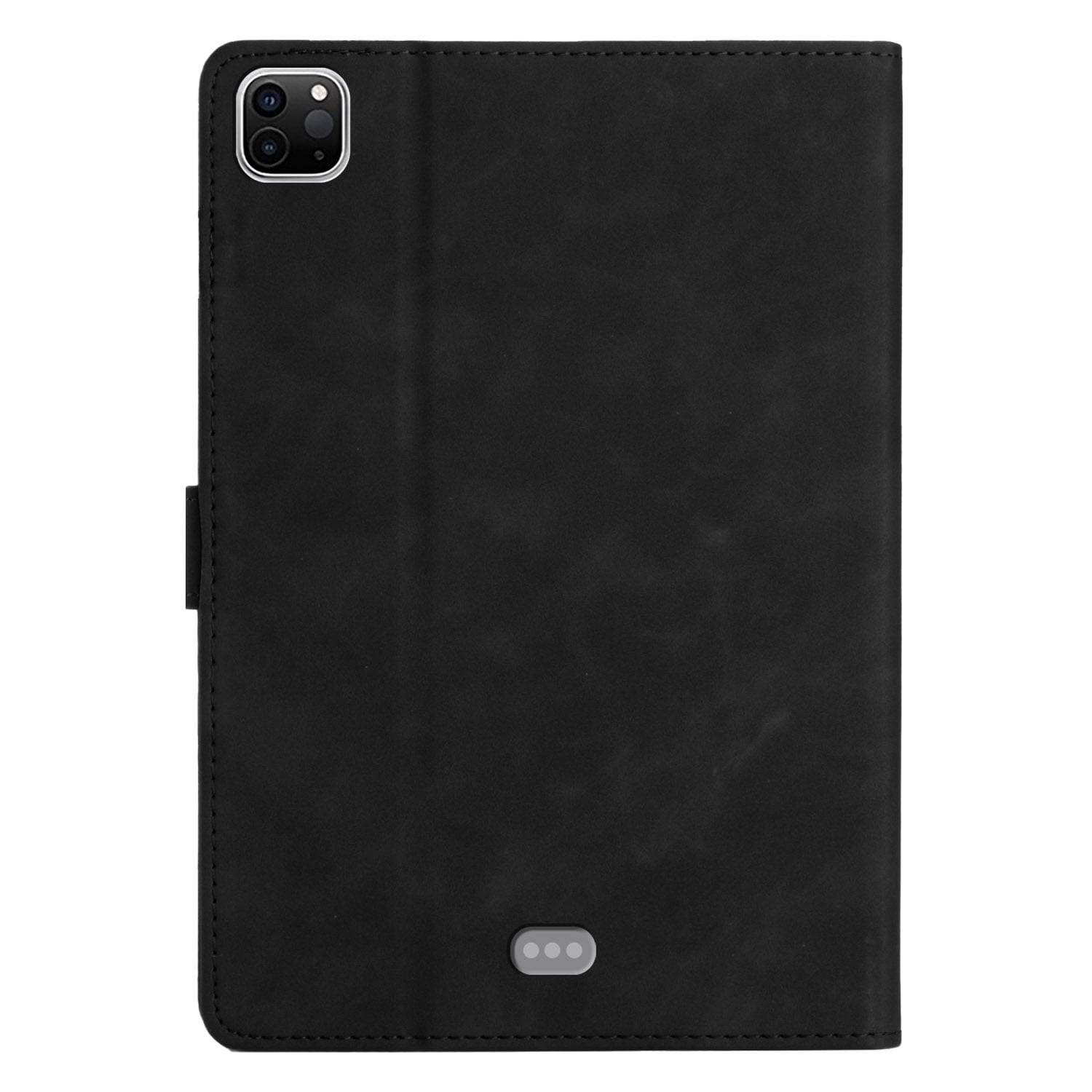 Allytechgroup iPad Air 11 Case 2024, Embossed Coconut Tree Pattern Cover, Auto Sleep Wake Function with Flip Cover Stand and Pencil Holder Case for Apple iPad Air 11 Inch 2024 Tablet,Black