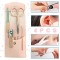 thumbnail image 4 of Juego de manicura, kit profesional de cortaúñas para mujer, 4 piezas, herramientas profesionales para el cuidado del cortador de uñas de acero inoxidable (oro rosa), 4 of 5