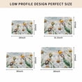 thumbnail image 5 of Summer Botanical Door Mat Indoor Outdoor, White Daisy Botanical Bee Farmhouse Non Slip Welcome Mat with Rubber Backing, Absorbent Fabric Front Door Mats Entryway Rug for Home Patio Entrance 16"x24", 5 of 9