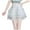 White, variant on GEWSEY Women's Y2k Lace Ruffle Hem Mini Skirt Layered High Waisted A Line Skirt (White, M)