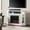 White, variant on SEI Furniture Redden Corner Electric Fireplace TV Stand
