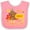 Pink and White, variant on Inktastic My First Thanksgiving with Turkey and Leaves Boys or Girls Baby Bib