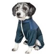 thumbnail image 3 of Pet Life YGHL4TLSM Active Embarker Heathered Performance Survêtement Extensible 4 Directions à Deux Tons - Turquoise & Marine, Petit, 3 of 6