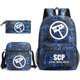 thumbnail image 1 of Set de mochilas escolares SCPs para niños con estuche para lápices y bandolera, 1 of 1