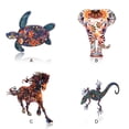 thumbnail image 3 of Jumpingount Broches Dibujos animados Animales Tortuga Caballo Estampado Joyería Estilo retro Esmalte divertido de solapa DIY Craft Type1 NO1, 3 of 6