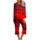 thumbnail image 2 of Puntoco Conjunto De Pijamas Cómodos De Dos Piezas De Manga Larga Con Cuello Redondo Y Estampado De Halloween Para Mujer Conjunto Deportivo Liquidación Puntoco Puntoco-1163, 2 of 5