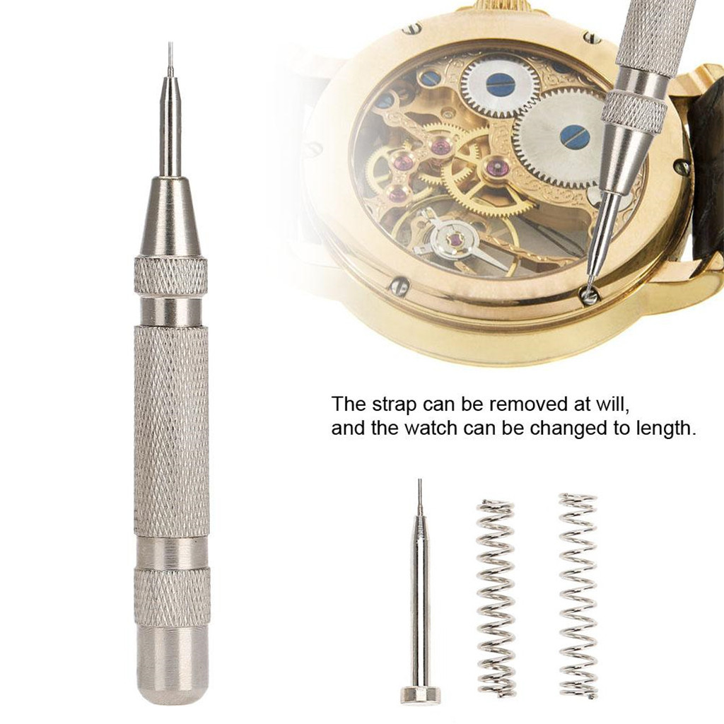 Heavy Duty Automatic Center Pin Punch Spring Loaded Wood Press Dent Marker Tool