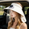 thumbnail image 5 of Ouuluon Fan Hat Breathable Solar Charging Sun Hat, White UPF50+ Solar Cooling Cap for Outdoor Camping Hiking Fishing Daily Use, 5 of 9