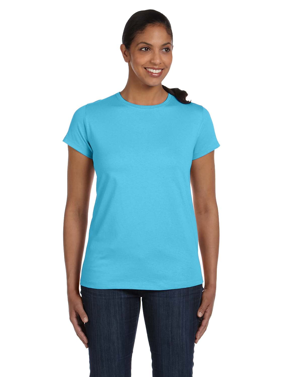 Hanes Ladies' 6.1 oz. Tagless T-Shirt - 5680 - Walmart.com