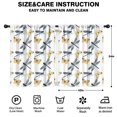 thumbnail image 2 of Blackout Kids Curtains,White Butterfly Dragonfly Pattern Childrens Insulated Curtains Set Of 2,Bedroom Essentials,Toddler Room Decor 42"x54", 2 of 5