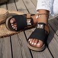 thumbnail image 2 of DXOUPM Women's Slippers Casual Butterfly Decorated Summer Open Toe Comfortable Walking Sandal, 2 of 3