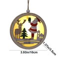 thumbnail image 3 of Xihbxyly Oferta Relampago Cabaña Navideña de Madera, Adornos Navideños Colgantes, Decoración Navideña Colgante para Árbol de Navidad Iluminado, 3 of 6