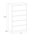 thumbnail image 2 of Hirsh 42 inch Wide 5 Drawer Metal Lateral File Cabinet with Roll-Out Shelves for Home and Office, Holds Letter, Legal and A4 Hanging Folders, Black, 2 of 2