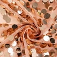 thumbnail image 6 of BalsaCircle 7.5 ft Blush Sparkly Big Payette Sequin Round Backdrop Stand Cover Wedding Party Events Home Decorations, 6 of 8