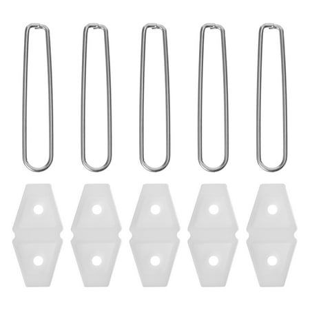 

Frame Stand Tabletop Photo Holders Supports Plastic Metal White Frames Feet Easel Plate 5 Pcs