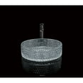 thumbnail image 4 of CastelloUSA Scotch Round Basin Glass Crystal Bathroom Vessel Sink in Multiple Colors 16" - Yellow, 4 of 5