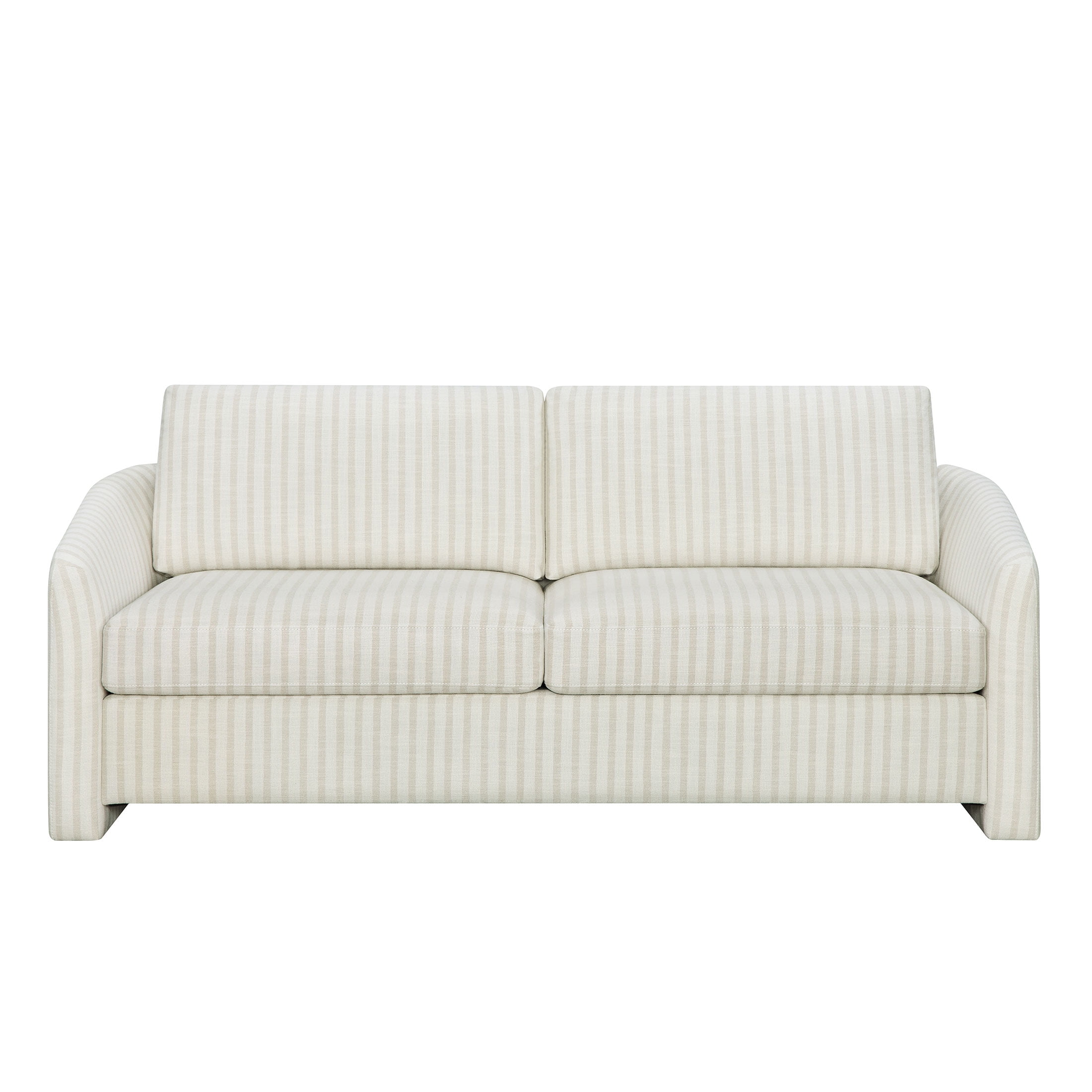 Beautiful Drew 72.2" Sofa by Drew Barrymore for Adults, Striped Linen