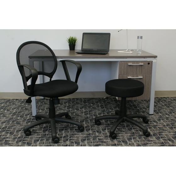 Boss Office Products Black Task Chair with Loop Arms