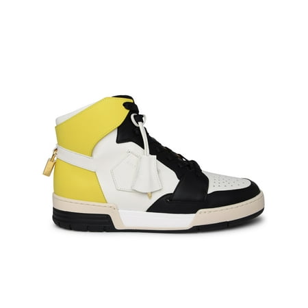 

Buscemi Man Air Jon White And Yellow Leather Sneakers