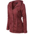 thumbnail image 2 of ORUYROP Women's Lightweight Front Zipper Solid Utility Anorak Hoodie Vest/Jacket, 2 of 7