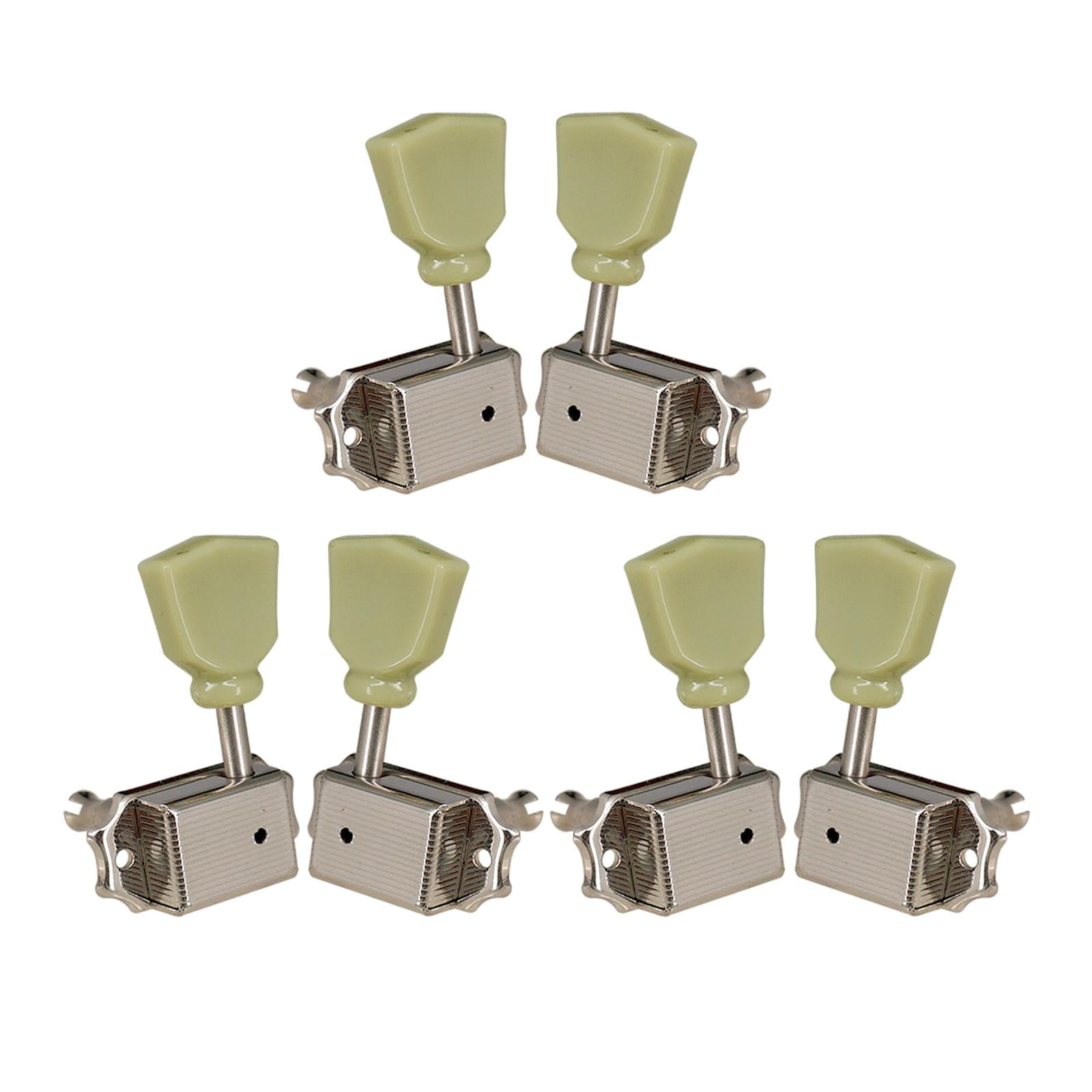 LeeQinersw 6Pcs Guitar Tuning Peg Tuner Right Left Guitar Tuning Pegs for Acoustic Electric