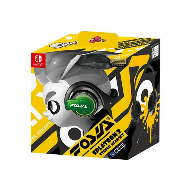 HORI Empera Hook HDP Splatoon 2 Headset on ear behind the neck mount wired 3.5 mm jack Walmart