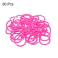 thumbnail image 3 of Uxcell 1.8" OD 1.4" ID Loose Leaf Rings Binder Ring Plastic O Rings for Book Scrapbook, Pink 50 Pack, 3 of 6