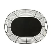 Homezone Black Handcrafted Wire Basket with Handles