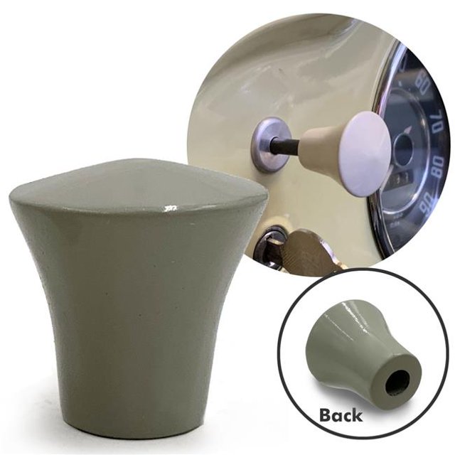 Tulip Choke Knob in Silver Beige Volkswagen Ghia Beetle Bus Lowlight T34 Razor