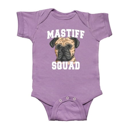 

Inktastic Dog Mastiff Squad Gift Baby Boy or Baby Girl Bodysuit
