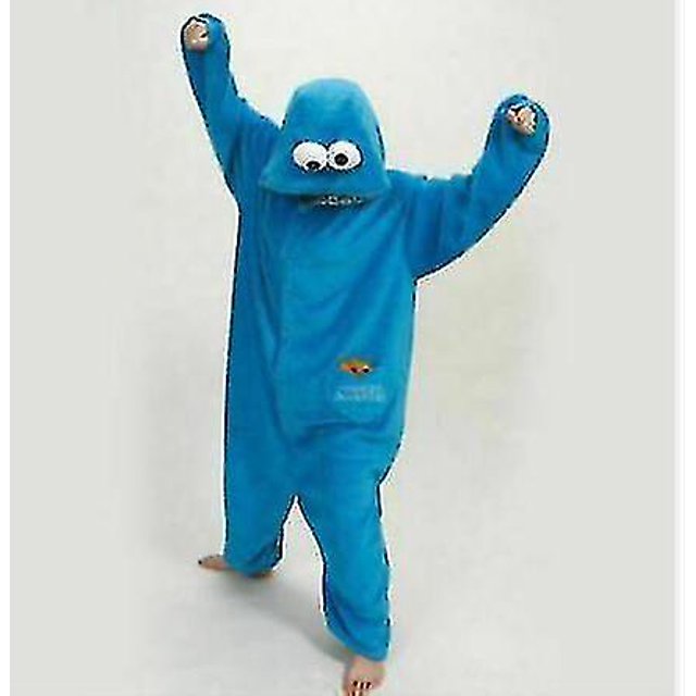 Disfraz de Elmo galleta de Barrio Sésamo azul para adulto???XL??‰