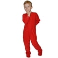 thumbnail image 1 of Big Feet Pyjama à Pieds en Molleton Rouge pour Petits Garçons, Nourrisson et Tout-Petit, 1 of 2