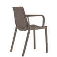 thumbnail image 4 of Set de 4 Sillas de Exterior de PVC con Reposabrazos Resistentes a la Intemperie para Jardín, Terraza y Cafetería – EKE Life Home, 4 of 7