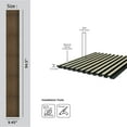 thumbnail image 4 of MG-1011 Medium Slats Maple 94.5 in x 9.45 in Polystyrene Wood Slat Walls (62 Sq.ft / Pack) - 10 Pieces, 4 of 5