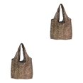 thumbnail image 2 of Jumpingount Bolsa de almacenamiento de gran capacidad, bolsas de compras, resistente, portátil, plegable, de poliéster, bolsa de regalo, Tipo 1 2piezas, 2 of 6