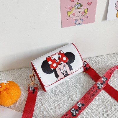 Disney-Bolso pequeño de Mickey Mouse para niños, Mini bolso de hombro con dibujos animados de Mickey y Minnie, monedero de bebé, bolsos cruzados para niñas, 2020A Fivean unisex