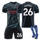thumbnail image 1 of 23-24 Manchester City Second Away No. 9 Harland Jersey 17 De Bruyne 47 Foden Football Kit NO.26 MAHREZ NO.26 MAHREZ XL, 1 of 5