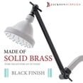 thumbnail image 3 of JS Shower Head Extension Arm, 10 Inch Extender with Flange, Solid Brass Construction, Oil Rubbed Bronze Finish, 3 of 9