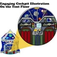 thumbnail image 5 of Rocket Ship Play Tent with Cape and Mask, 5 of 7