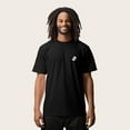 thumbnail image 3 of Dalix Spook a Latte Ghost Embroidered Relaxed Heavy Soft Cotton T Shirt Mens in Black M Medium, 3 of 5