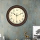 thumbnail image 4 of Reloj de pared redondo de estilo retro, silencioso, sin tictac, de 12 pulgadas, para colgar Bronce antiguo, 4 of 7