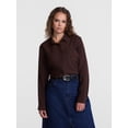thumbnail image 2 of Scenario Women's Tie Waist Utility Shirt with Long Sleeves, Sizes XS-XXXL, 2 of 6