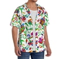thumbnail image 2 of Goofa Paisley Printed Men's Casual Short-sleeved Shirt,Lightweight Breathable Button-down,Summer Casual men's top,Versatile Fashion shirt-Small, 2 of 7