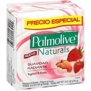 Colgate Hh Pal Nat Yogt & Frt Bar Soap 3pk 125g