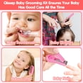thumbnail image 4 of Qissep Baby Healthcare and Grooming Kit,16 in 1 Baby Grooming Kit with Nail File,Hair Brush Comb,Toothbrush,Nasal Aspirator,Baby Essentials as a Newborn,Best Gifts for Infant Girls Boys,Pink, 4 of 8