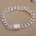 thumbnail image 5 of QQTDFG Classical 925Sterling Silver Sideways Beads 3-1 Chain Women Men Bracelet 8inch-Hollow Heart-H105, 5 of 8