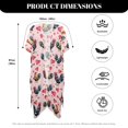 thumbnail image 6 of HELLHERO Rooster Heart Pattern Bikini Coverups Casual Polyester Fashion Beach Cover Up, 6 of 6